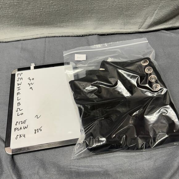 Elevenses Brighton Pants Womens 2 (30x32 ACTUAL) Black Flare Slacks Anthro - Picture 10 of 10